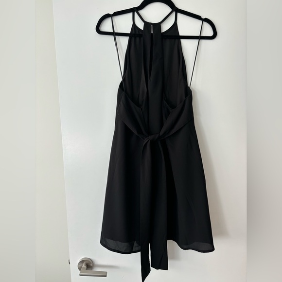 Black Chiffon Cocktail Dress - Picture 5 of 5